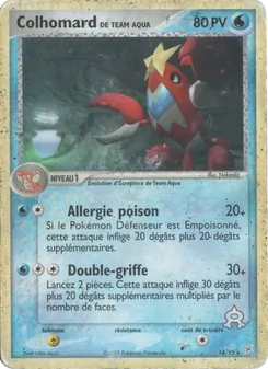 Carte Pokémon Colhomard de Team Aqua 14 — EX Team Magma vs Team Aqua