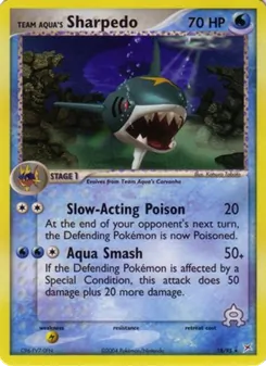 Carte Pokémon Sharpedo de Team Aqua 18 — EX Team Magma vs Team Aqua