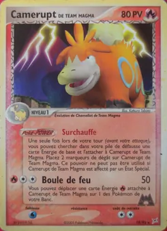 Carte Pokémon Camerupt de Team Magma 19 — EX Team Magma vs Team Aqua