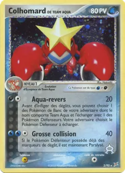 Carte Pokémon Colhomard de Team Aqua 2 — EX Team Magma vs Team Aqua
