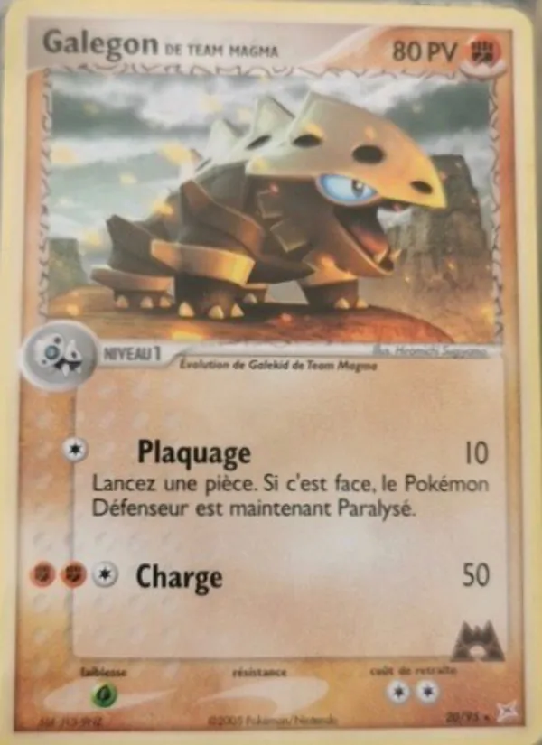Carte Pokémon Galegon de Team Magma 20/95 de l'extension EX Team Magma vs Team Aqua
