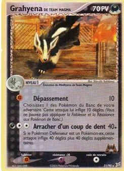 Carte Pokémon Grahyena de Team Magma 21 — EX Team Magma vs Team Aqua