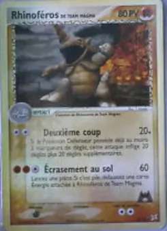 Carte Pokémon Rhinoféros de Team Magma 22 — EX Team Magma vs Team Aqua