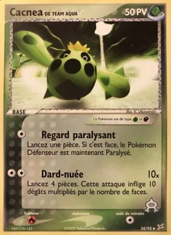 Carte Pokémon Cacnea de Team Aqua 24 — EX Team Magma vs Team Aqua