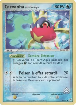 Carte Pokémon Carvanha de Team Aqua 25 — EX Team Magma vs Team Aqua