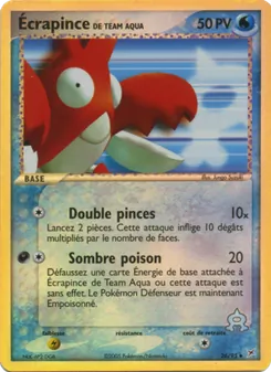 Carte Pokémon Écrapince de Team Aqua 26 — EX Team Magma vs Team Aqua