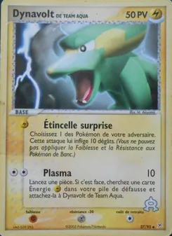 Carte Pokémon Dynavolt de Team Aqua 27 — EX Team Magma vs Team Aqua