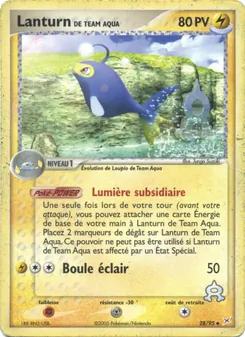Carte Pokémon Lanturn de Team Aqua 28 — EX Team Magma vs Team Aqua