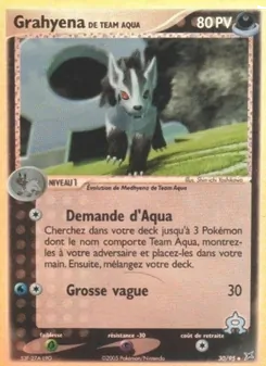 Carte Pokémon Grahyena de Team Aqua 30 — EX Team Magma vs Team Aqua