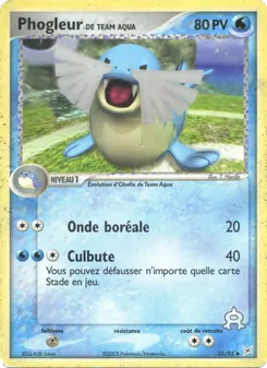 Carte Pokémon Phogleur de Team Aqua 31 — EX Team Magma vs Team Aqua