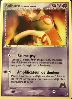 Carte Pokémon Balbuto de Team Magma 32 — EX Team Magma vs Team Aqua