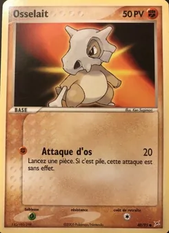 Carte Pokémon Osselait 40 — EX Team Magma vs Team Aqua
