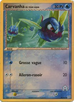 Carte Pokémon Carvanha de Team Aqua 48 — EX Team Magma vs Team Aqua