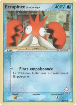 Carte Pokémon Écrapince de Team Aqua 50 — EX Team Magma vs Team Aqua