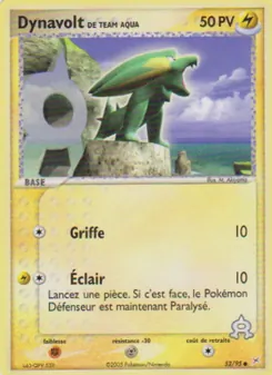 Carte Pokémon Dynavolt de Team Aqua 52 — EX Team Magma vs Team Aqua