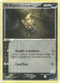 Carte Pokémon Medhyena de Team Aqua 54 — EX Team Magma vs Team Aqua