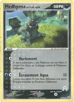 Carte Pokémon Medhyena de Team Aqua 55 — EX Team Magma vs Team Aqua
