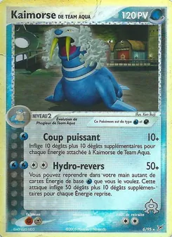 Carte Pokémon Kaimorse de Team Aqua 6 — EX Team Magma vs Team Aqua
