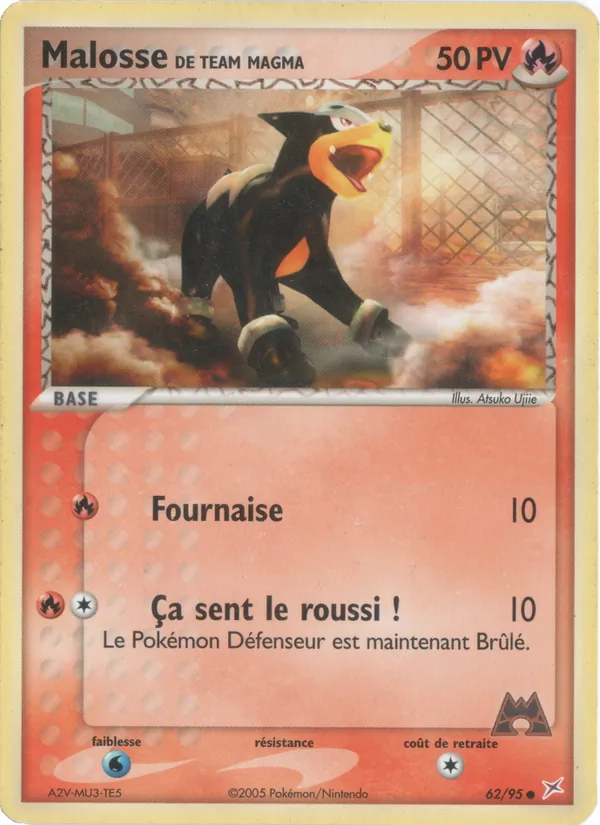 Carte Pokémon Malosse de Team Magma 62/95 de l'extension EX Team Magma vs Team Aqua