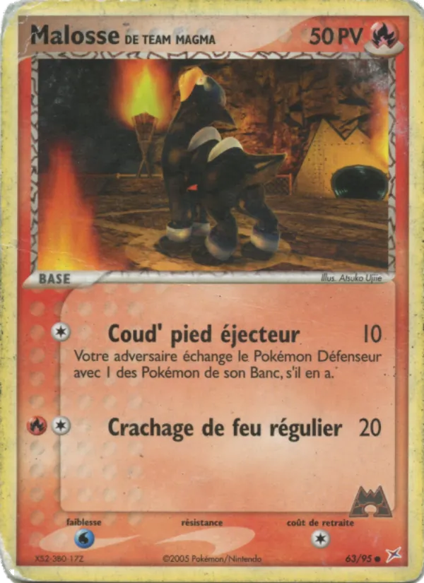 Carte Pokémon Malosse de Team Magma 63/95 de l'extension EX Team Magma vs Team Aqua