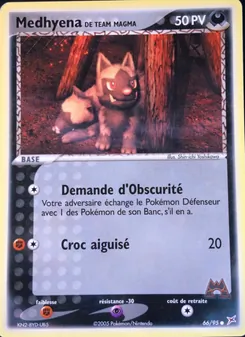 Carte Pokémon Medhyena de Team Magma 66 — EX Team Magma vs Team Aqua