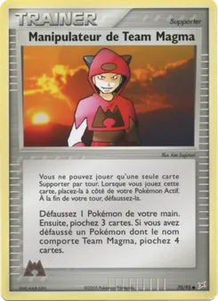 Carte Pokémon Manipulateur de Team Magma 70 — EX Team Magma vs Team Aqua