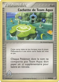 Carte Pokémon Cachette de Team Aqua 78 — EX Team Magma vs Team Aqua