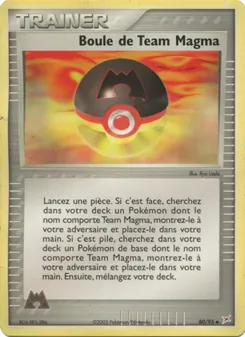 Carte Pokémon Boule de Team Magma 80 — EX Team Magma vs Team Aqua