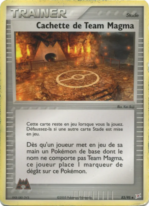 Carte Pokémon Cachette de Team Magma 83/95 de l'extension EX Team Magma vs Team Aqua