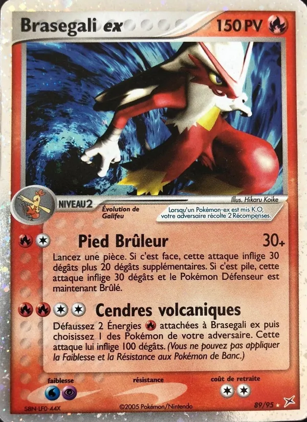 Carte Pokémon Brasegali ex 89/95 de l'extension EX Team Magma vs Team Aqua
