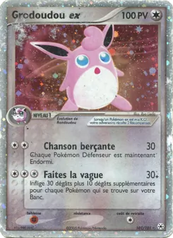 Carte Pokémon Grodoudou ex 101 — EX Légendes Oubliées
