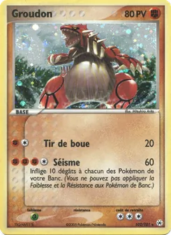 Carte Pokémon Groudon 102 — EX Légendes Oubliées