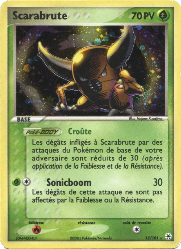 Carte Pokémon Scarabrute 13/101 de l'extension EX Légendes Oubliées