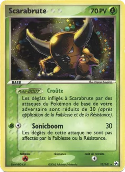 Carte Pokémon Scarabrute 13 — EX Légendes Oubliées
