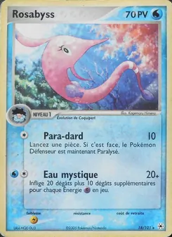 Carte Pokémon Rosabyss 18 — EX Légendes Oubliées