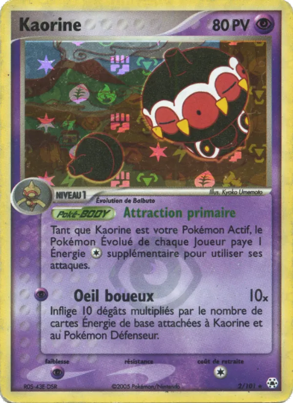 Carte Pokémon Kaorine 2/101 de l'extension EX Légendes Oubliées