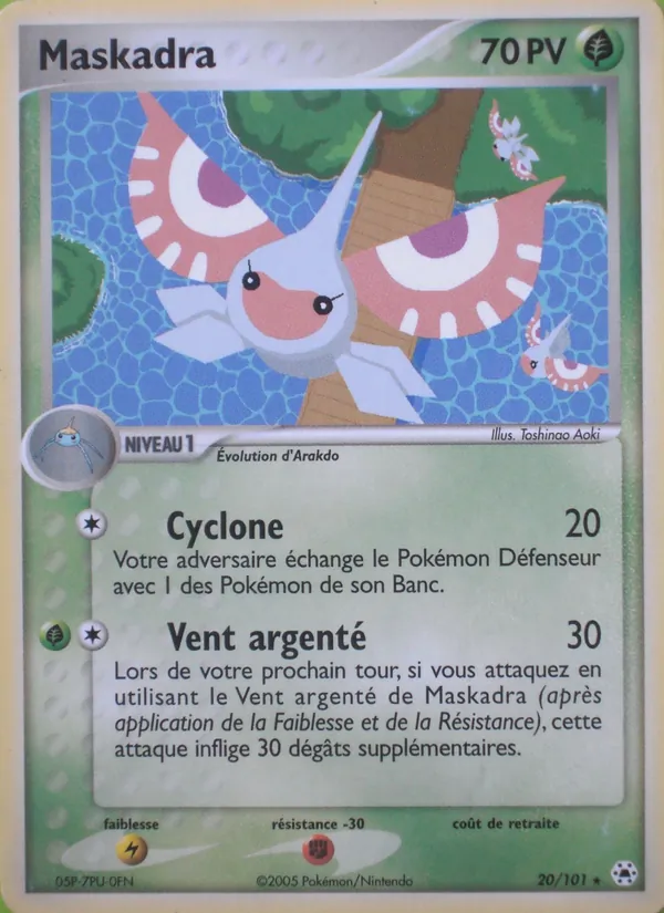 Carte Pokémon Maskadra 20/101 de l'extension EX Légendes Oubliées
