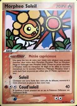 Carte Pokémon Morpheo Soleil 26 — EX Légendes Oubliées