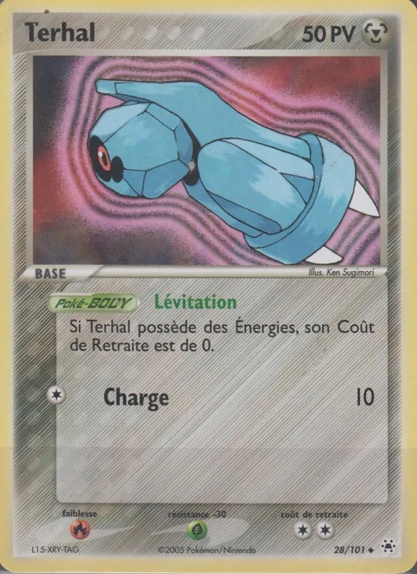 Carte Pokémon Terhal 28/101 de l'extension EX Légendes Oubliées