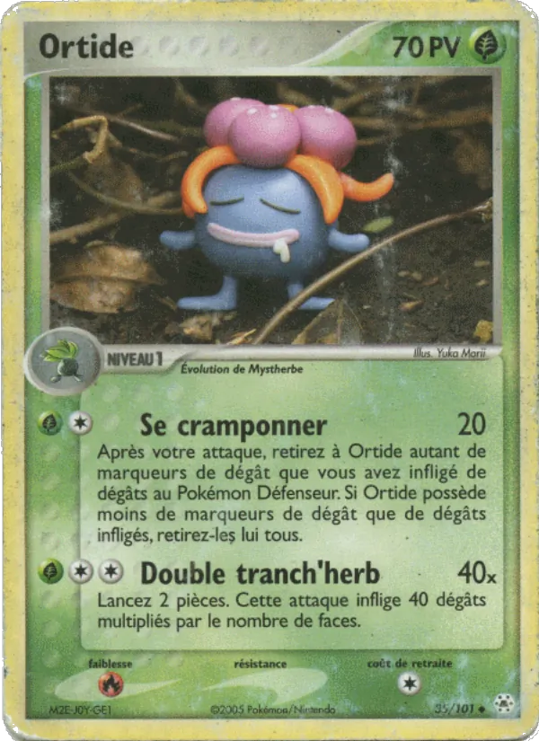 Carte Pokémon Ortide 35/101 de l'extension EX Légendes Oubliées
