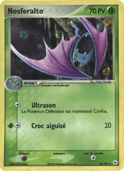 Carte Pokémon Nosferalto 36 — EX Légendes Oubliées