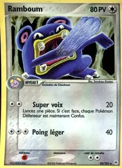 Carte Pokémon Ramboum 39 — EX Légendes Oubliées