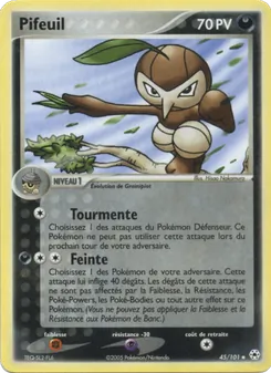 Carte Pokémon Pifeuil 45 — EX Légendes Oubliées