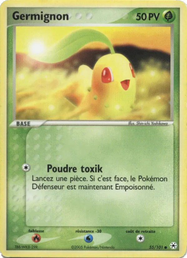 Carte Pokémon Germignon 55/101 de l'extension EX Légendes Oubliées