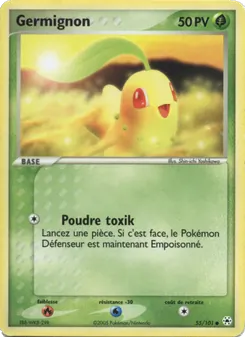 Carte Pokémon Germignon 55 — EX Légendes Oubliées