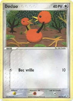 Carte Pokémon Doduo 60 — EX Légendes Oubliées