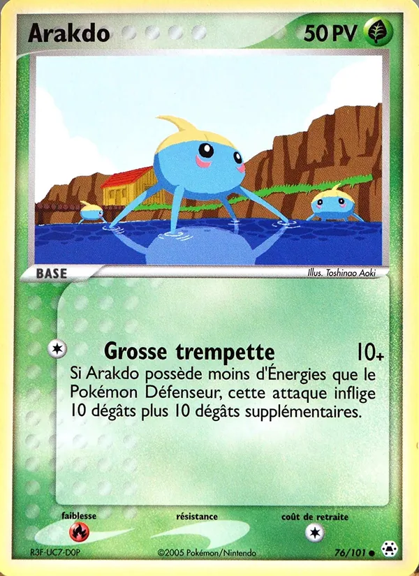 Carte Pokémon Arakdo 76/101 de l'extension EX Légendes Oubliées