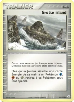 Carte Pokémon Grotte island 89 — EX Légendes Oubliées