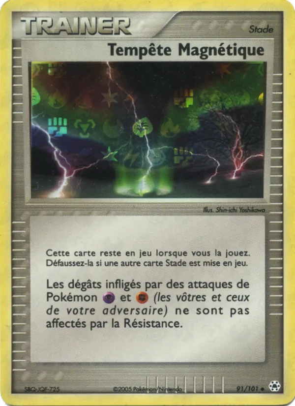 Carte Pokémon Tempête Magnétique 91/101 de l'extension EX Légendes Oubliées