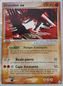 Carte Pokémon Groudon ex 93 — EX Légendes Oubliées